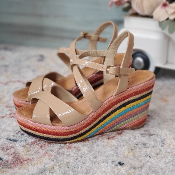 kate spade Shoes - Kate Spade Rainbow Wedge Espadrilles